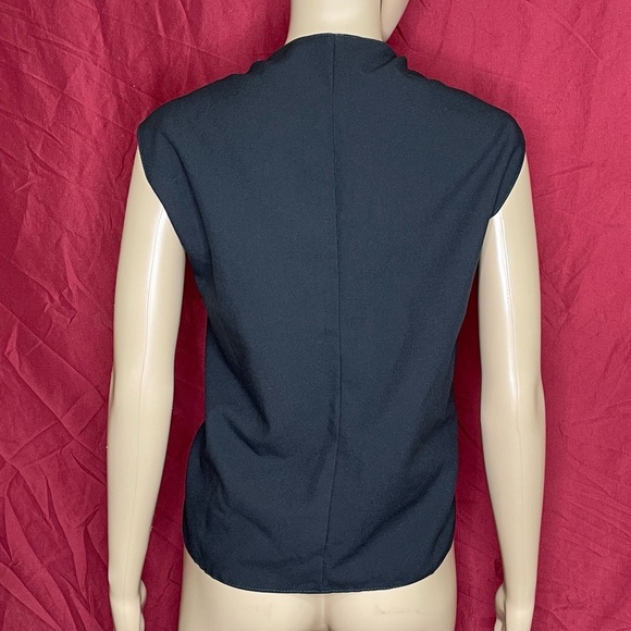 Vintage 80’s Reversible Striped/Sunflower Handmade Vest XL/XXL - Picture 4 of 4